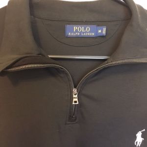 Men's Medium RL Polo Soft Black Pullover
